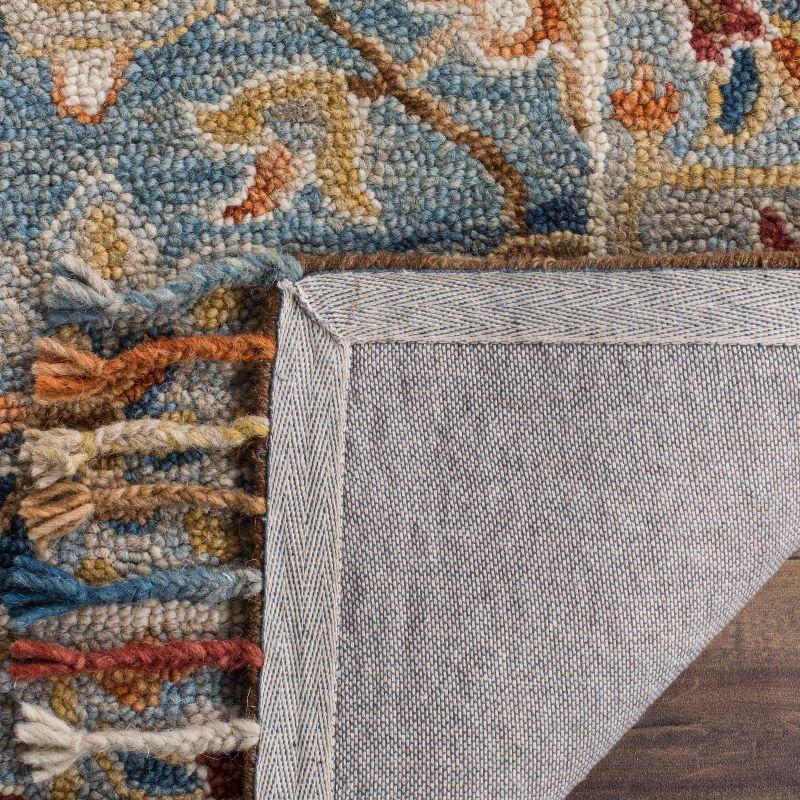 Aspen APN110 Hand Tufted Area Rug - Grey/Navy - 5'x5' - Safavieh.