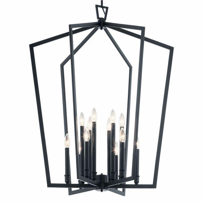 Abbotswell™ 12 Light Foyer Chandelier Black