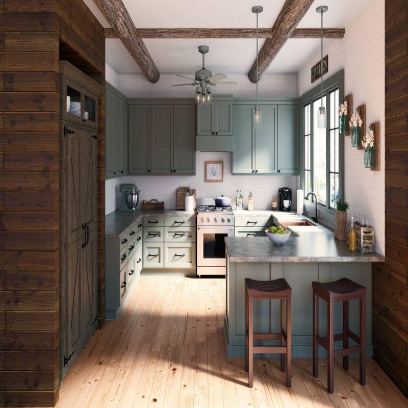 Hunter Fan 44" Hartland 5 - Blade Modern Farmhouse Indoor Ceiling Fan with Lights and Pull Chains