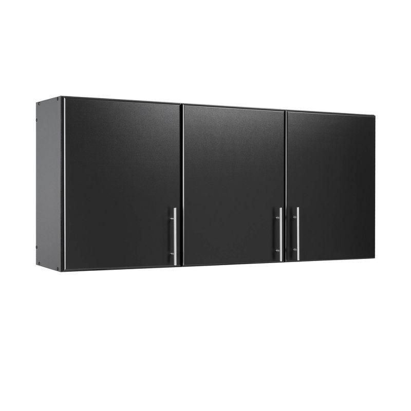 Elite 54" Black Laminated Wall Cabinet with Adjustable Shelving