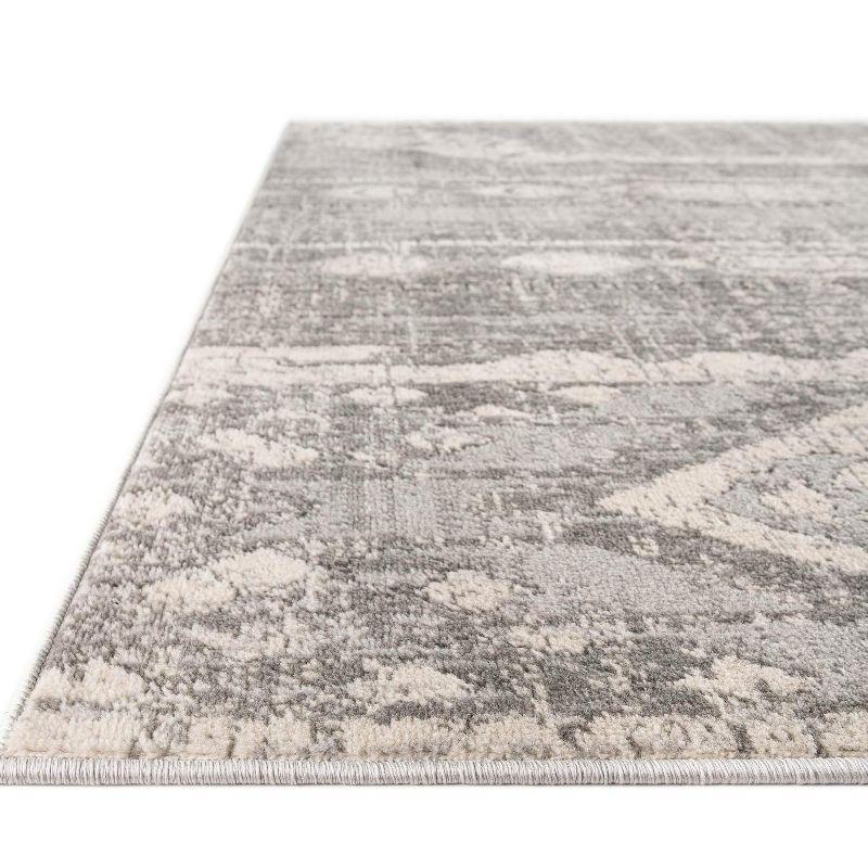 Unique Loom Portland Collection Area Rug - Orford (4' 1" x 6' 1" Rectangle Gray/Beige)