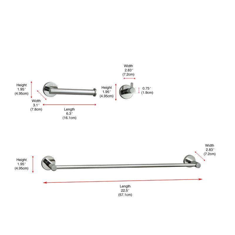 Freya 3 - Piece Bathroom Hardware Set