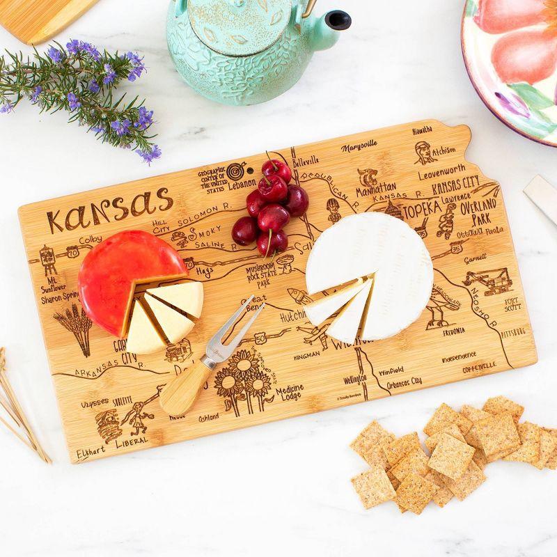 Totally Bamboo Destination Kansas Cutting Board