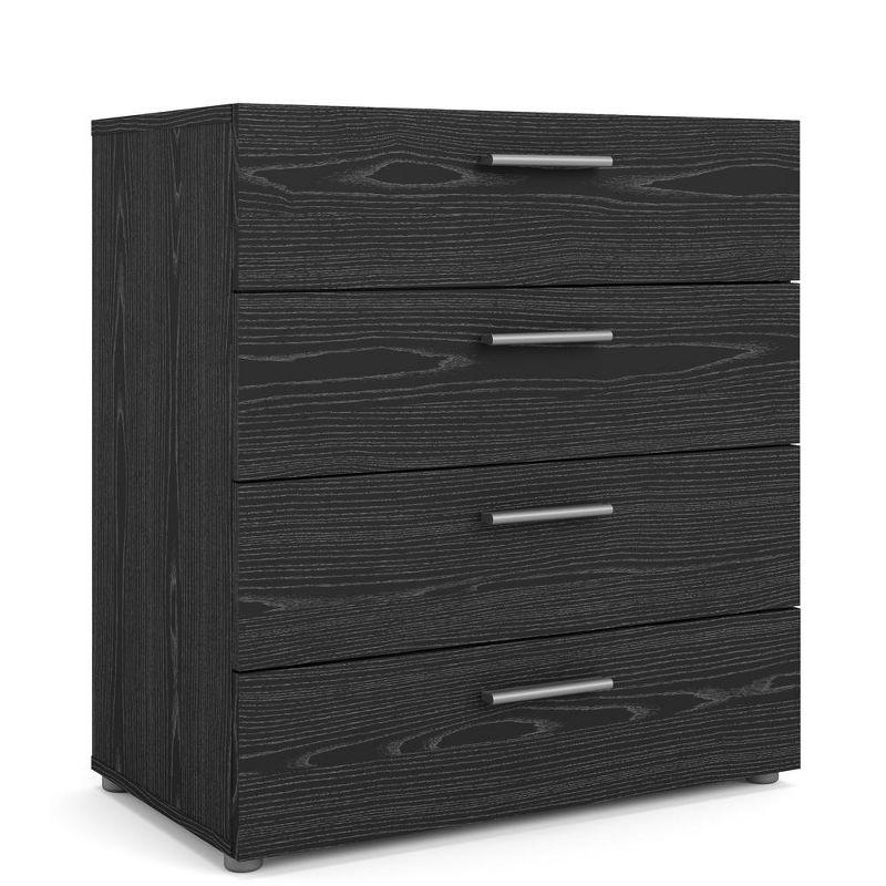 Tvilum,Austin 4 Drawer Chest, Black Woodgrain