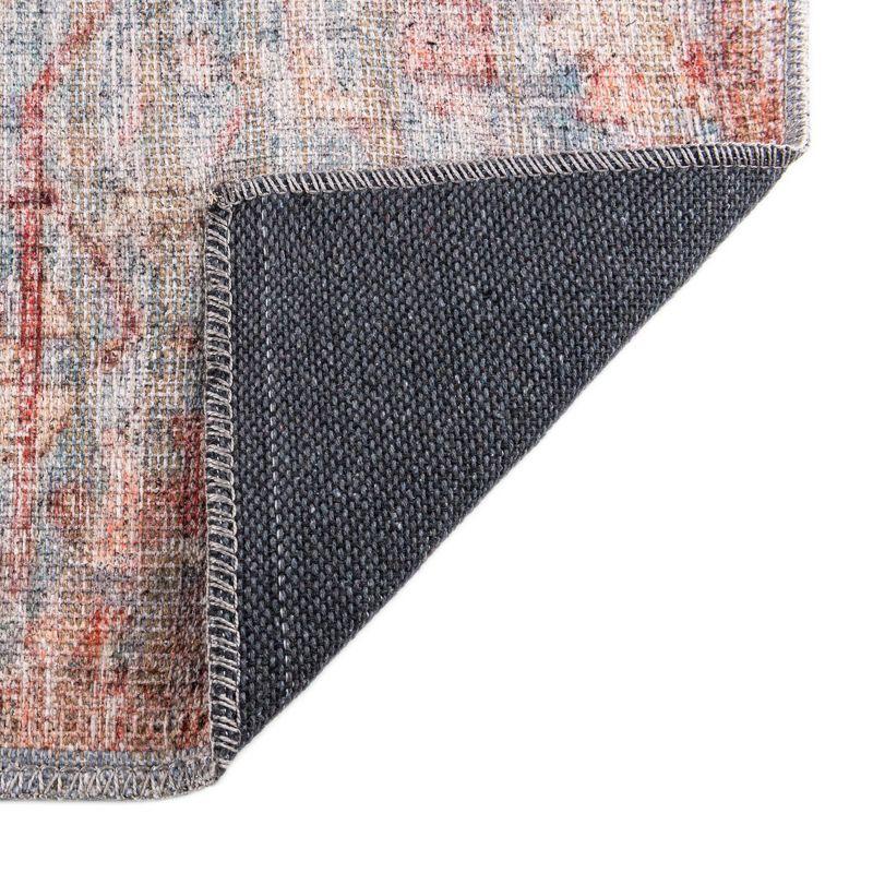 Unique Loom 2' 7 x 12' 0 Nostalgia Olivia Machine Washable Antique Blue Area Rug