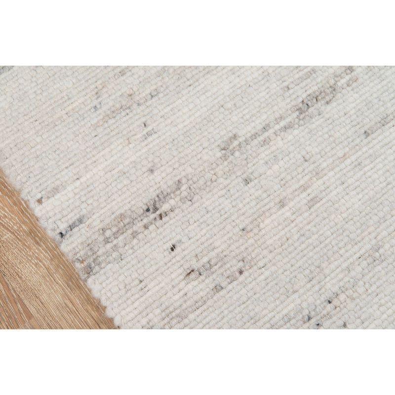 Richmond Collins Hand-Woven Wool Ivory Area Rug