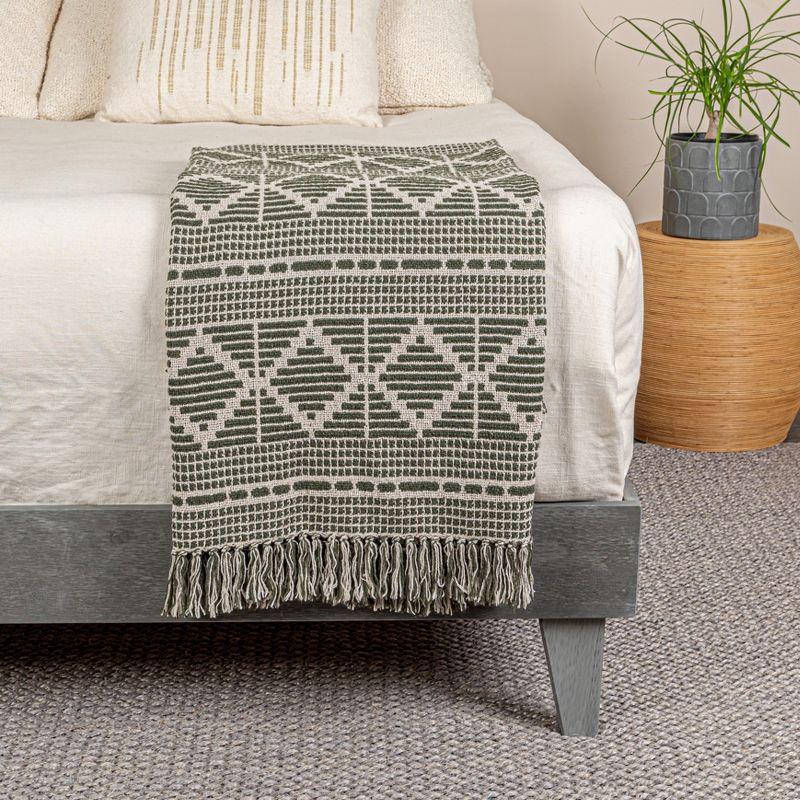 Bloomingville Hand Woven Throw Blanket