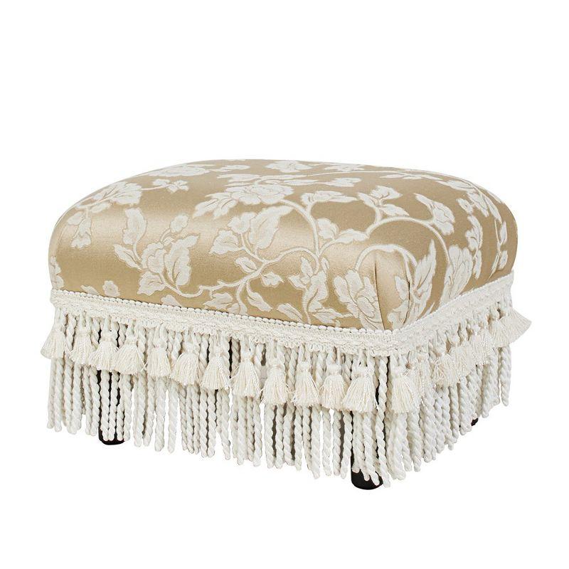 Fiona Neutral Upholstered Decorative Footstool Ottoman