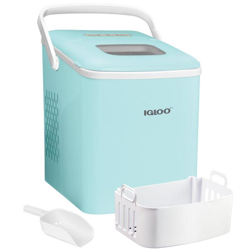 Aqua Portable Self-Cleaning Countertop Ice Maker with Handle