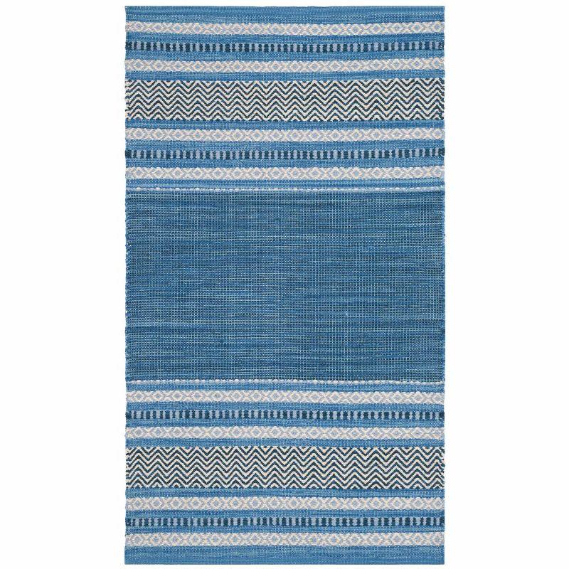 Montauk MTK214 Hand Woven Indoor Accent Rug - Blue/Grey - 2'6"x4' - Safavieh