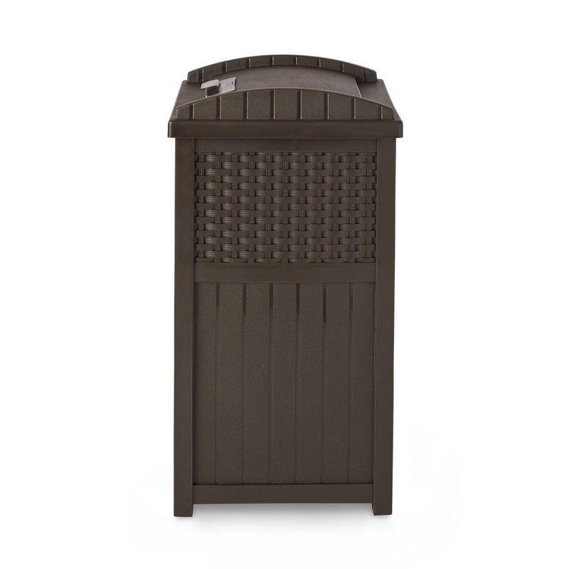 Suncast Suncast 33 Gallon Manual Lift Trash Hideaway Container