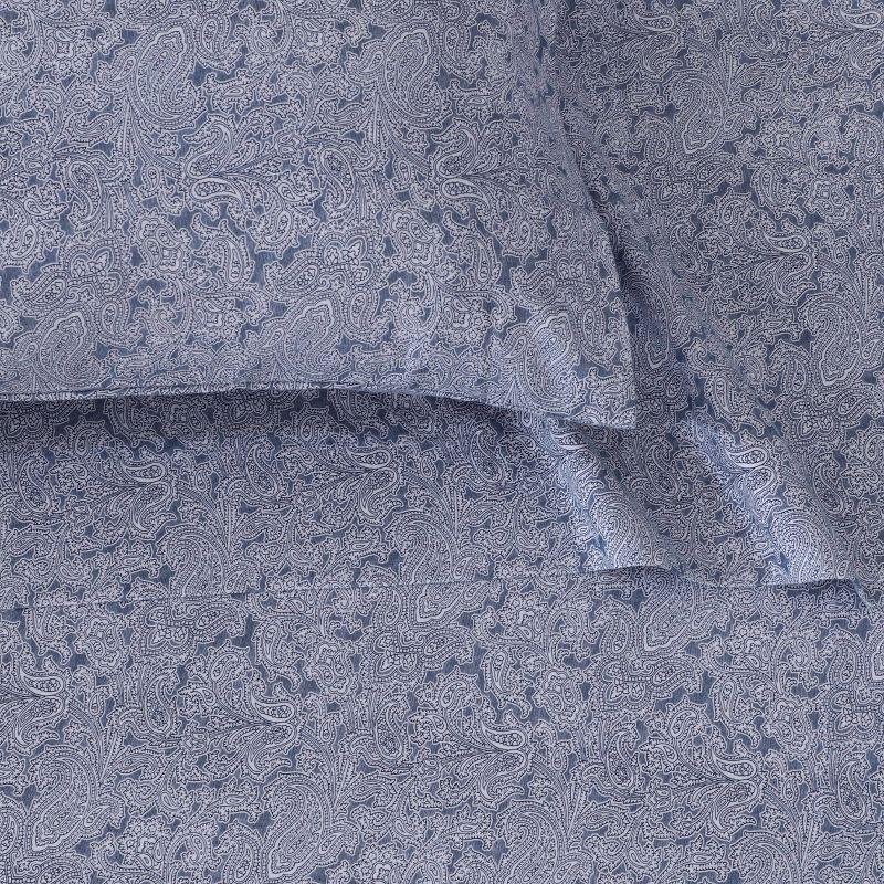 Tribeca Living Flannel Paisley Sheet Set