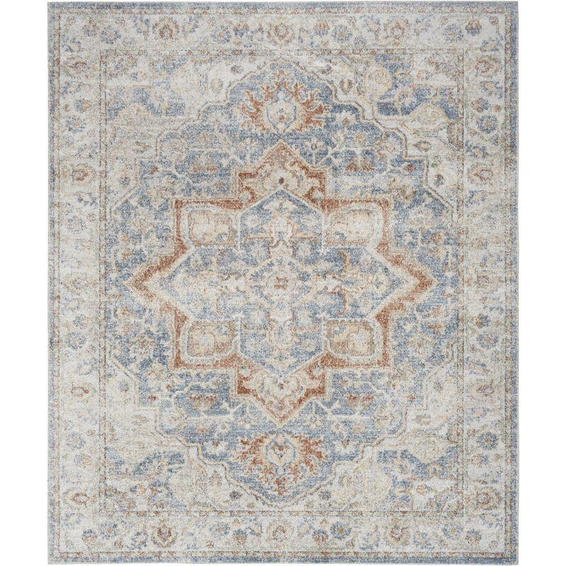 Nourison Washable Astra Vintage Medallion Indoor Flatweave Area Rug