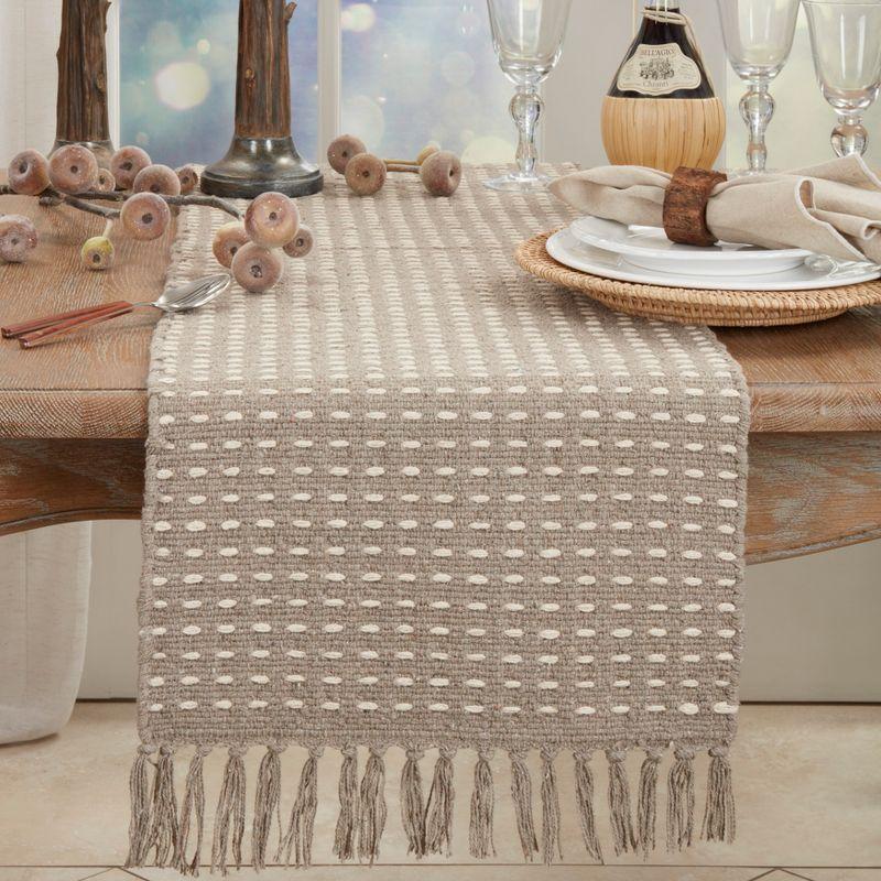 Saro Lifestyle Dashed Woven Design Runner