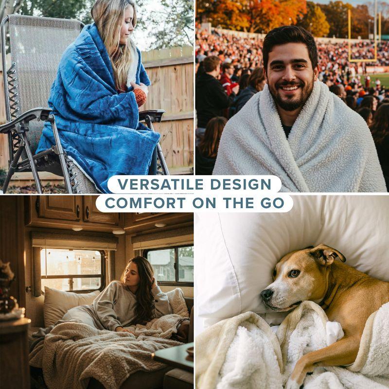 Bare Home Sherpa Fleece Blanket