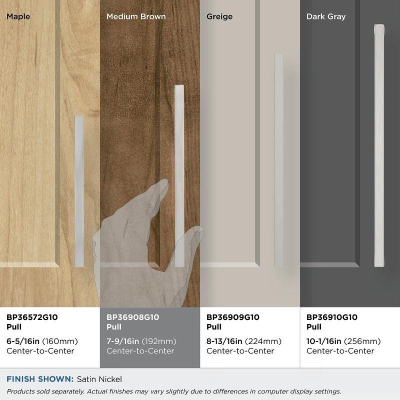 Amerock Monument 7-9/16 inch (192mm) Center-to-Center Polished Nickel Cabinet Pull