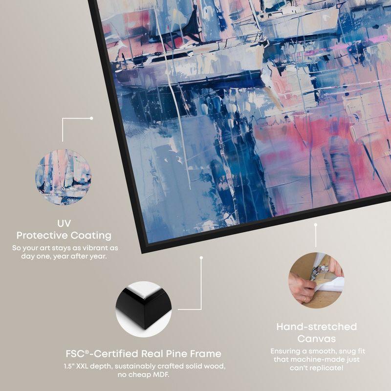 Art Remedy Pastel Sea Breeze Sailing Wall Art, 20" x 30", Black Frame