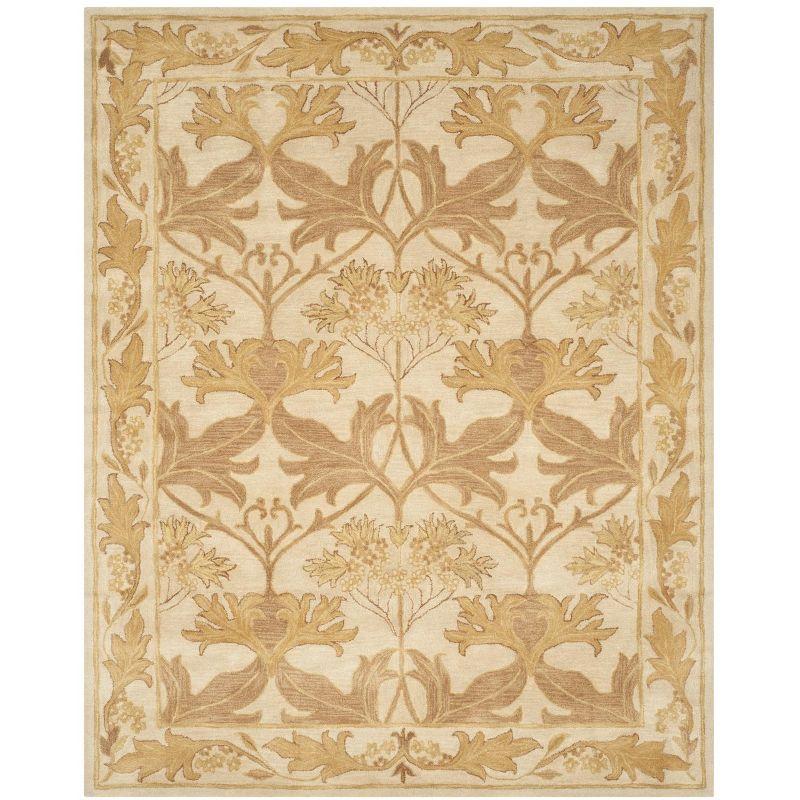 Antiquity AT841 Hand Tufted Indoor Area Rug - Beige/Gold - 7'6"x9'6" - Safavieh