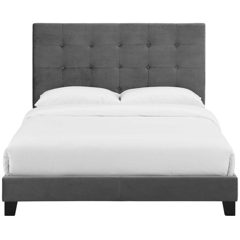 Modway Melanie Tufted Button Upholstered Performance Velvet Platform Bed