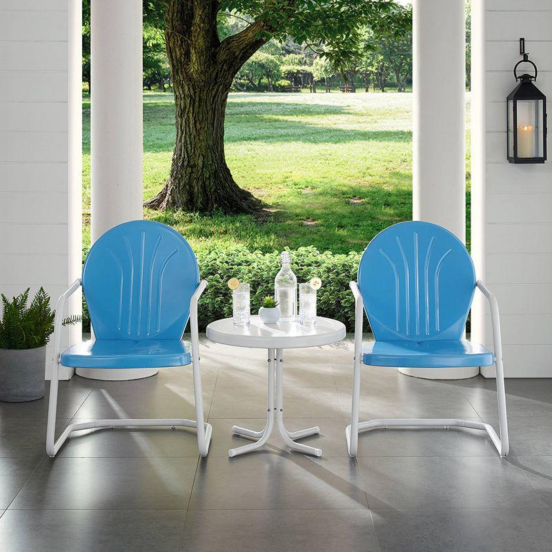 Griffith 3pc Outdoor Conversation Set - Sky Blue - Crosley