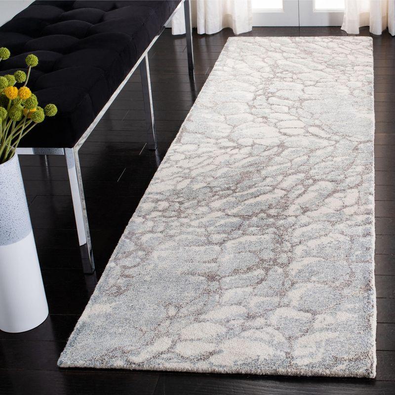 Restoration Vintage RVT112 Hand Tufted Indoor Runner Rug - 2'3"x8' - Grey/Ivory - Safavieh