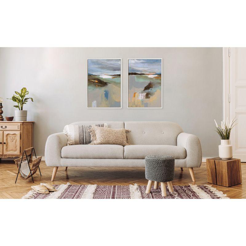 Kate & Laurel All Things Decor (Set of 2) Sylvie Big Sur I and II Framed Canvas Arts by Nikita Jariwala