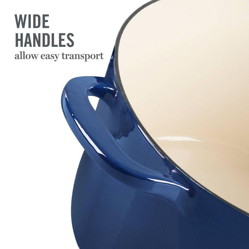 Martha Stewart Gatwick 7 qt. Cast Iron Round Dutch Oven with Lid