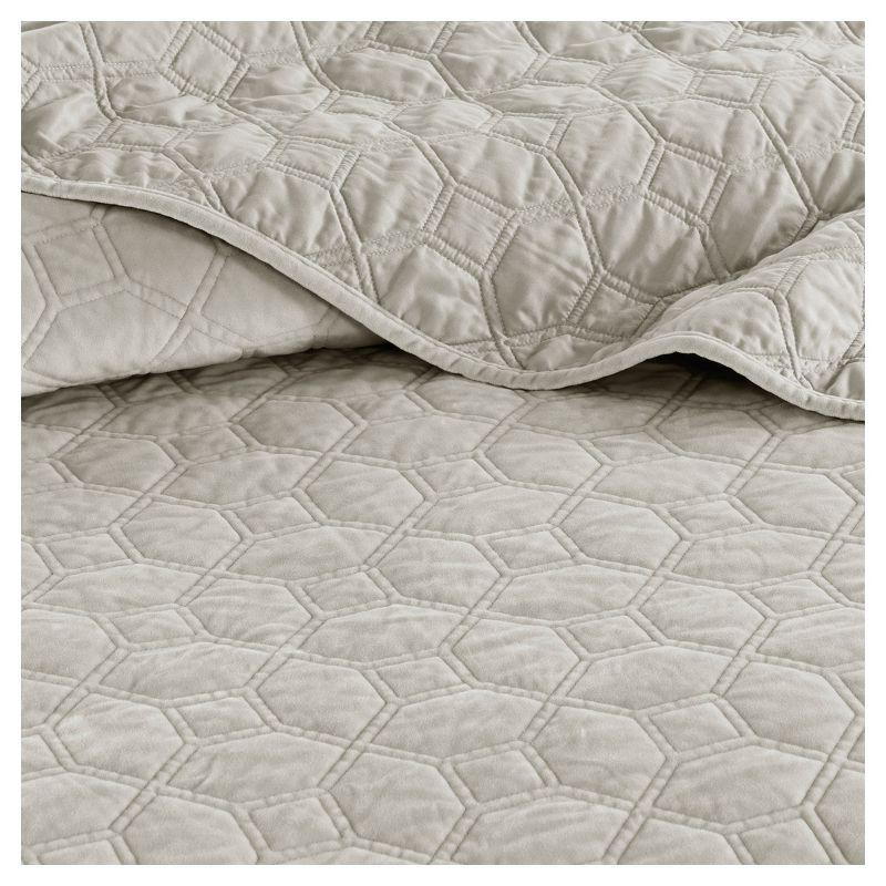 Madison Park Harper 3 Piece Velvet Quilt Set