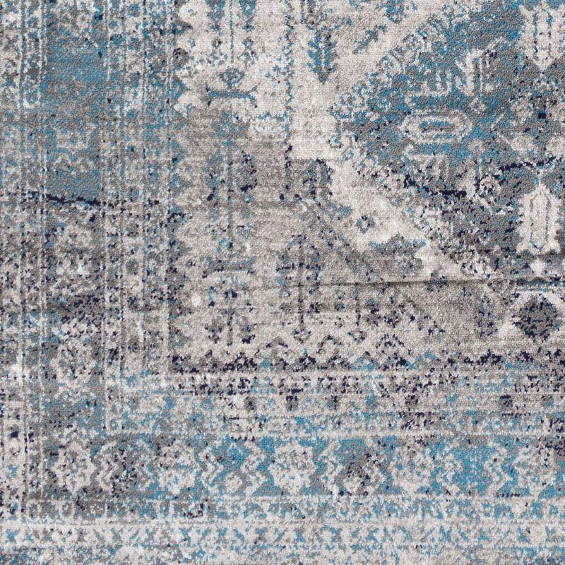 Livabliss 3'11"x5'7" Melissa Traditional Rugs Gray: Medium Pile, Stain & Fade-Resistant, Indoor Use