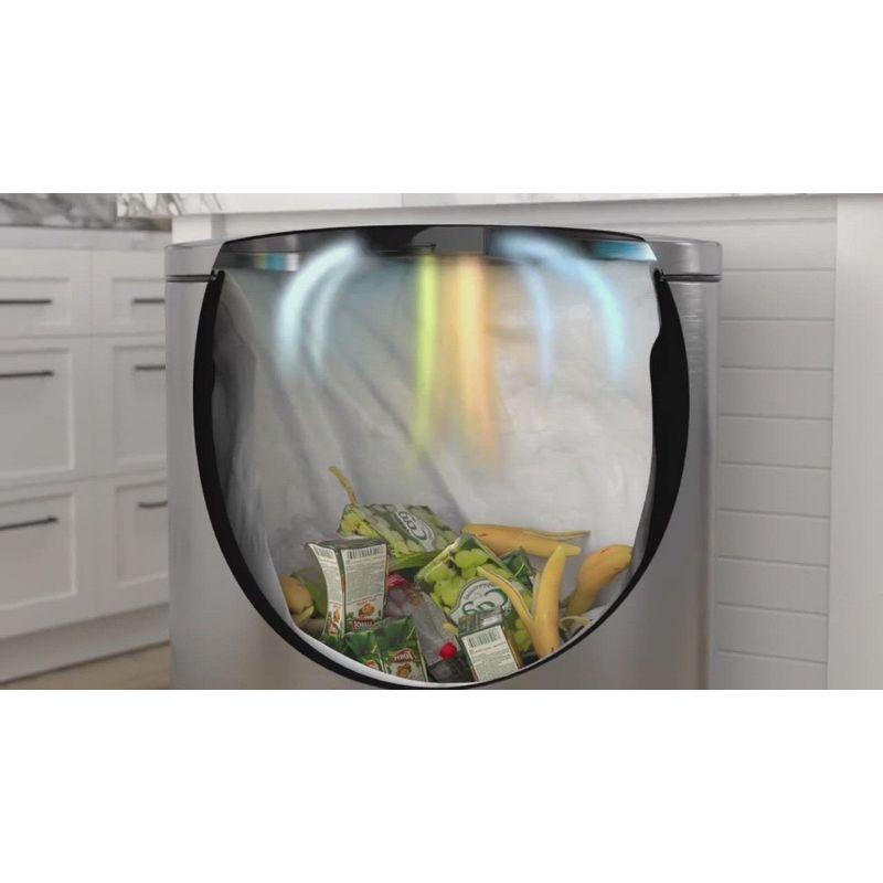 iTouchless Acute Touchless Stainless Steel 13 Gallon Motion Sensor Trash Can