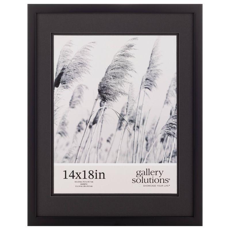 16" x 20" Black Wood Floating Wall Frame