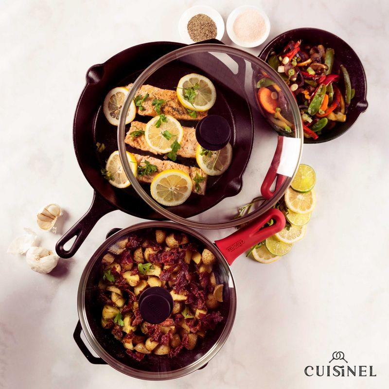 Cuisinel Cast Iron Cookware Set - Complete Pre-Seasoned Kit