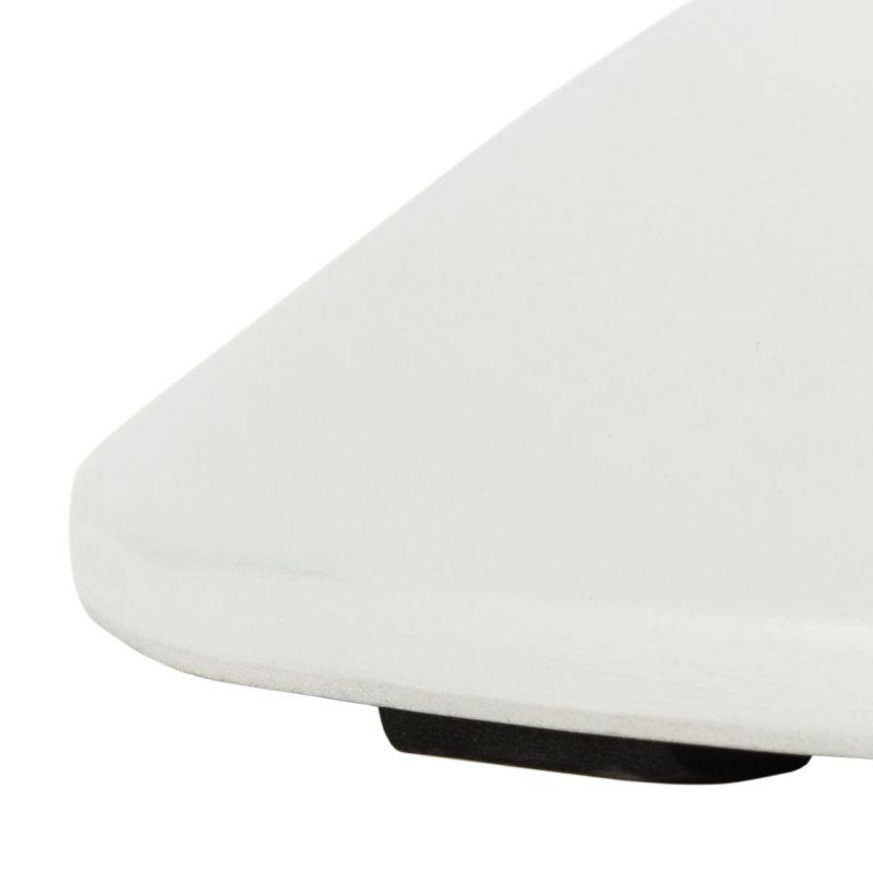 Katara Concrete Accent Stool - Indoor/Outdoor - VNN1034 - White - Safavieh