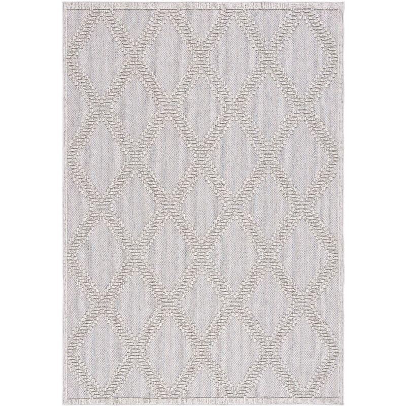 Global Chic 59" Gray Duo-Tone Flat Woven Synthetic Area Rug