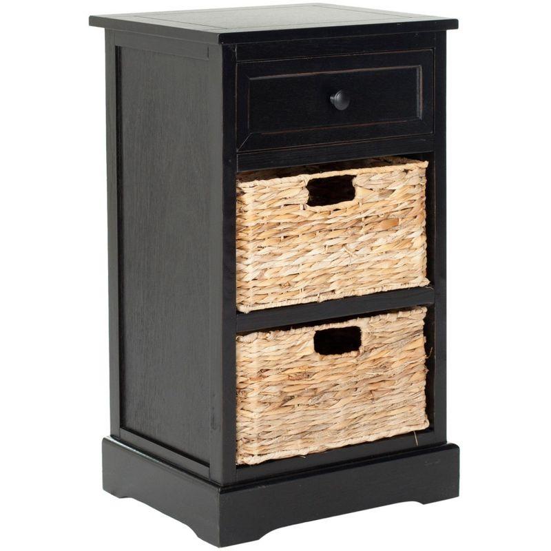 Carrie Side Table - Distressed Black - Safavieh.