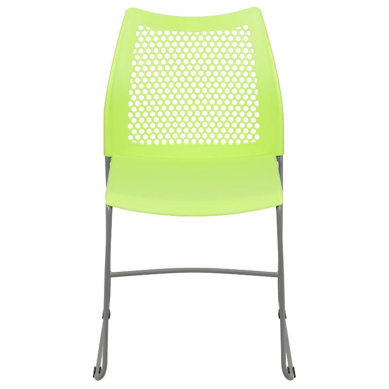Flash Furniture Antonia 661 lb. Capacity Stack Chair with Air-Vent Back and Powder Coated Sled Base