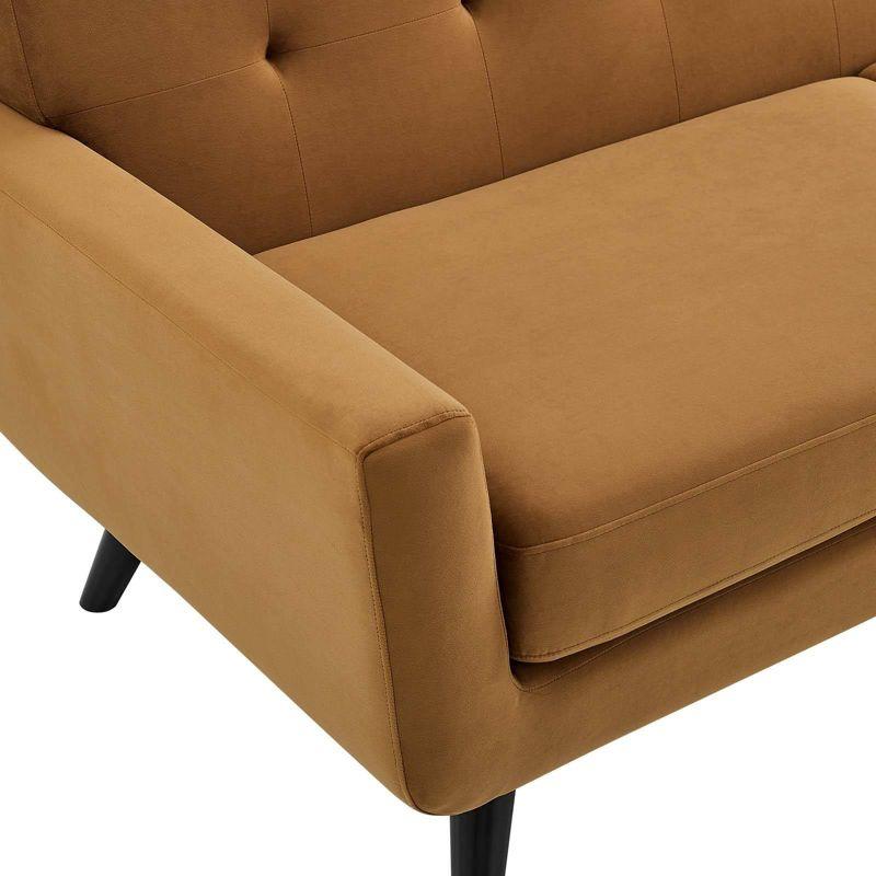 Engage Performance Velvet Sofa Cognac - Modway