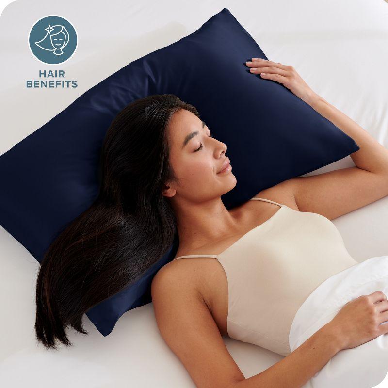 Bare Home Soft Poly Satin Pillowcase Set