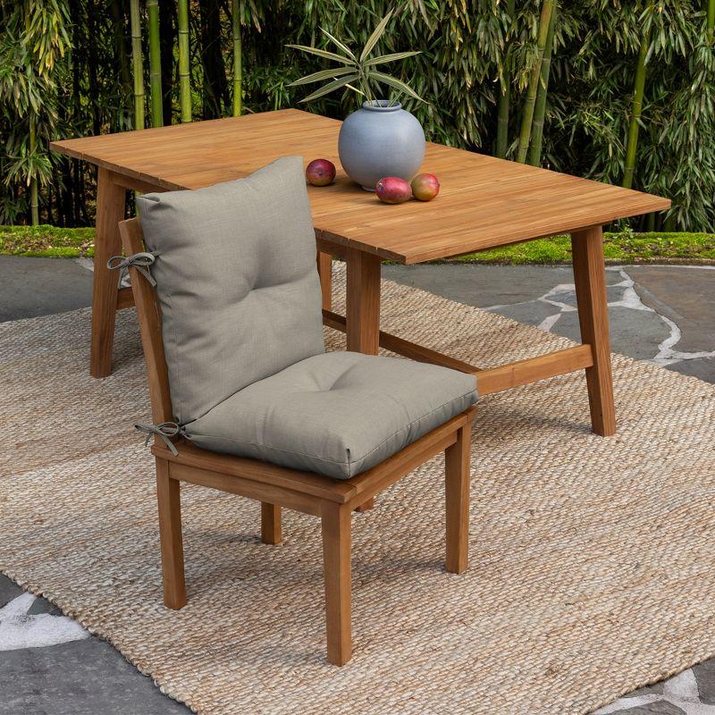 ARDEN Arden earthFIBER Plush Modern Tufted Polyfill Dining Chair Cushion, 21 x 40 (Set of 2)