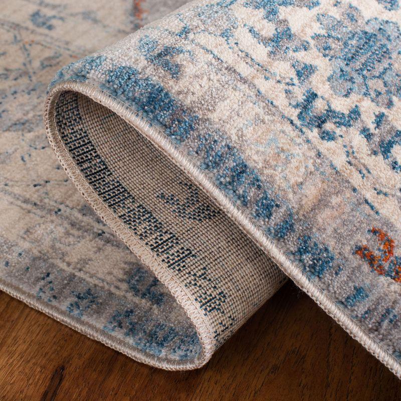 Vintage Persian VTP447 Power Loomed Indoor Area Rug - Grey/Blue - 6'x9' - Safavieh.