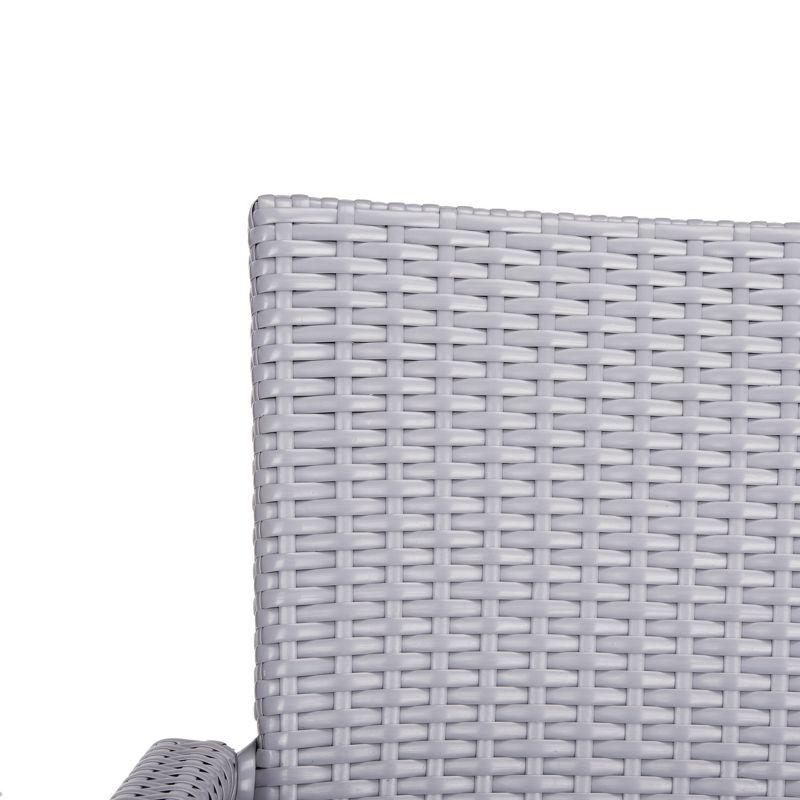 Kelda Stackable Arm Chair Indoor/Outdoor (Set Of 2) - PAT4004 - Grey - Safavieh
