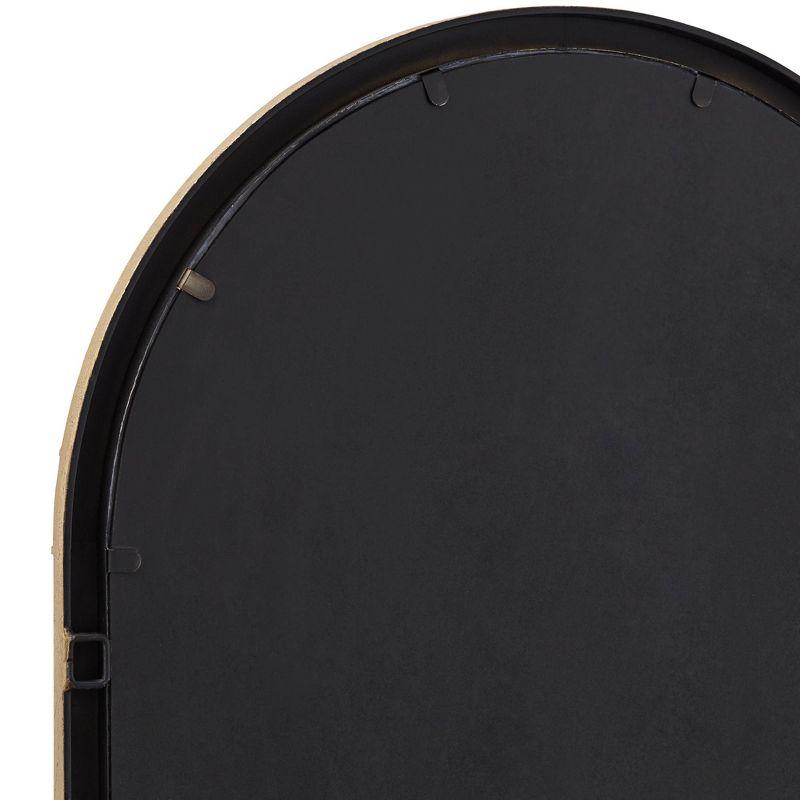 Uttermost Portina Matte Gold 24" x 48" Arched Wall Mirror