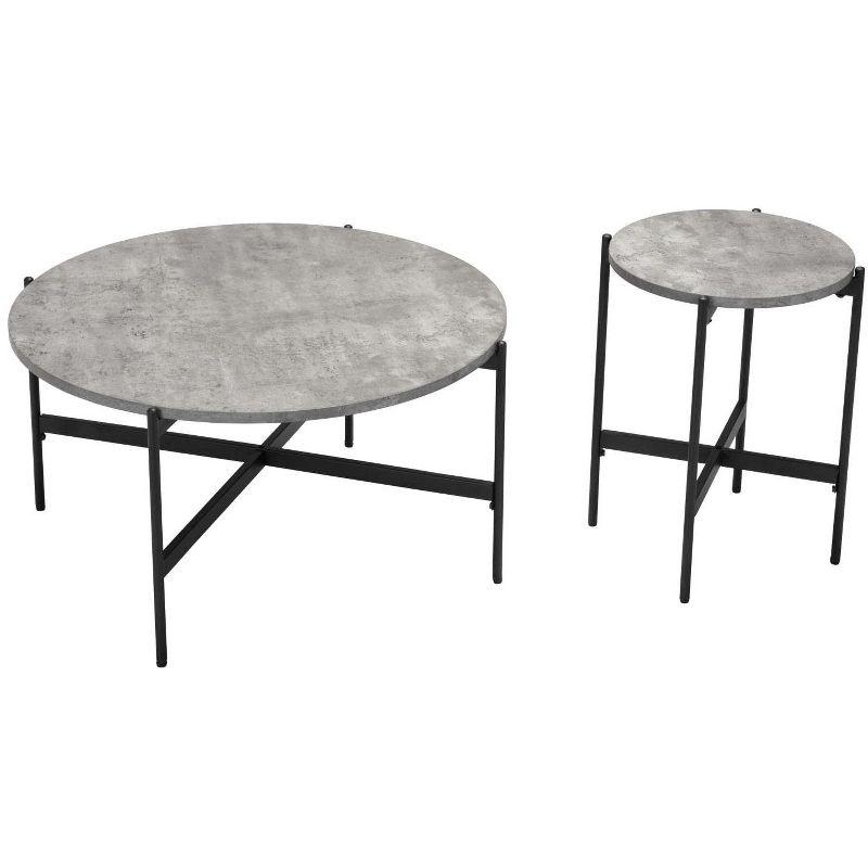 Zuo Malo Coffee Table Set Gray & Black