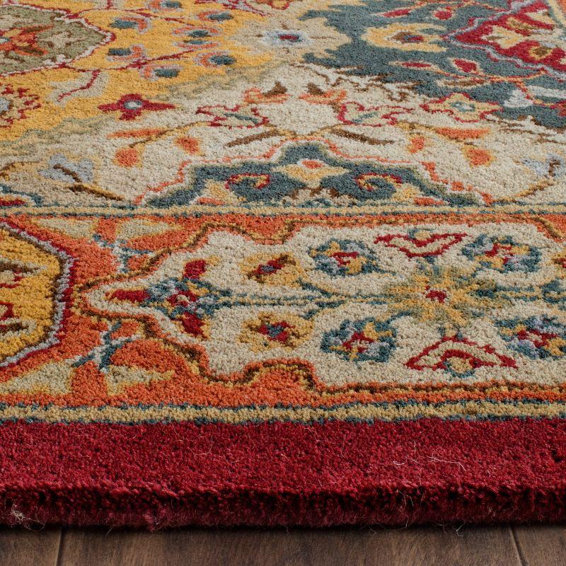 Heritage Multi 4' x 4' Hand-Tufted Wool Square Rug