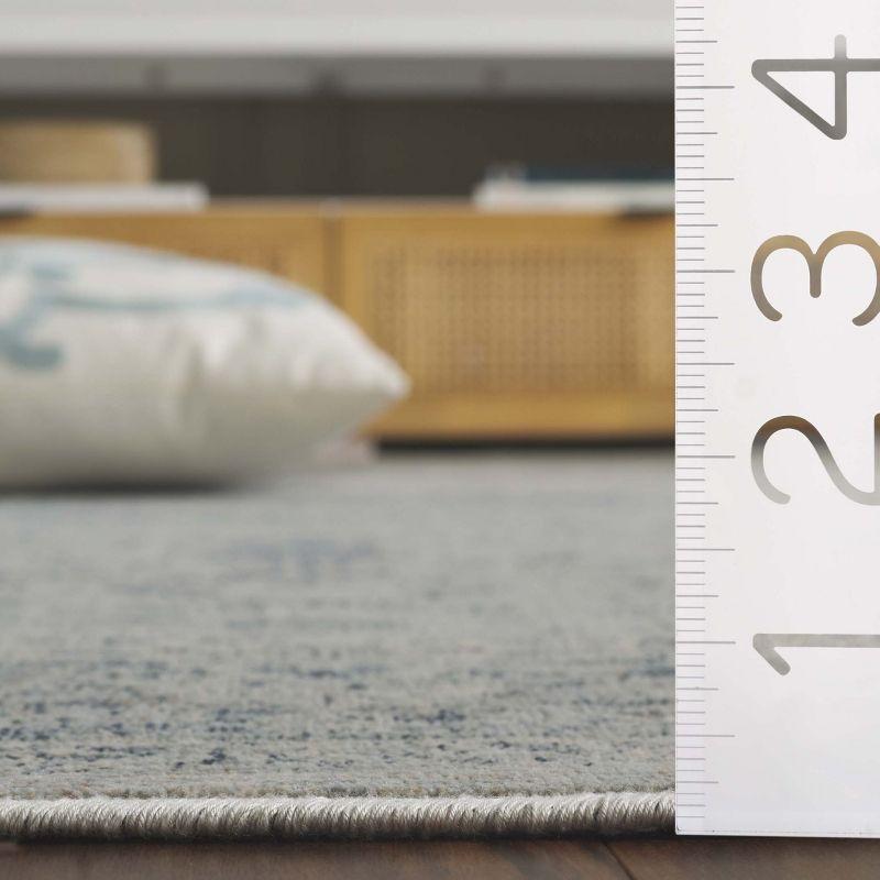 Vintage VTG113 Power Loomed Indoor Skid-Resistant Area Rug - Light Blue - 5'3"x7'6" - Safavieh