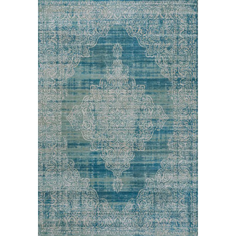 Regis Bohemian Medallion Machine-Washable Area Rug - JONATHAN Y