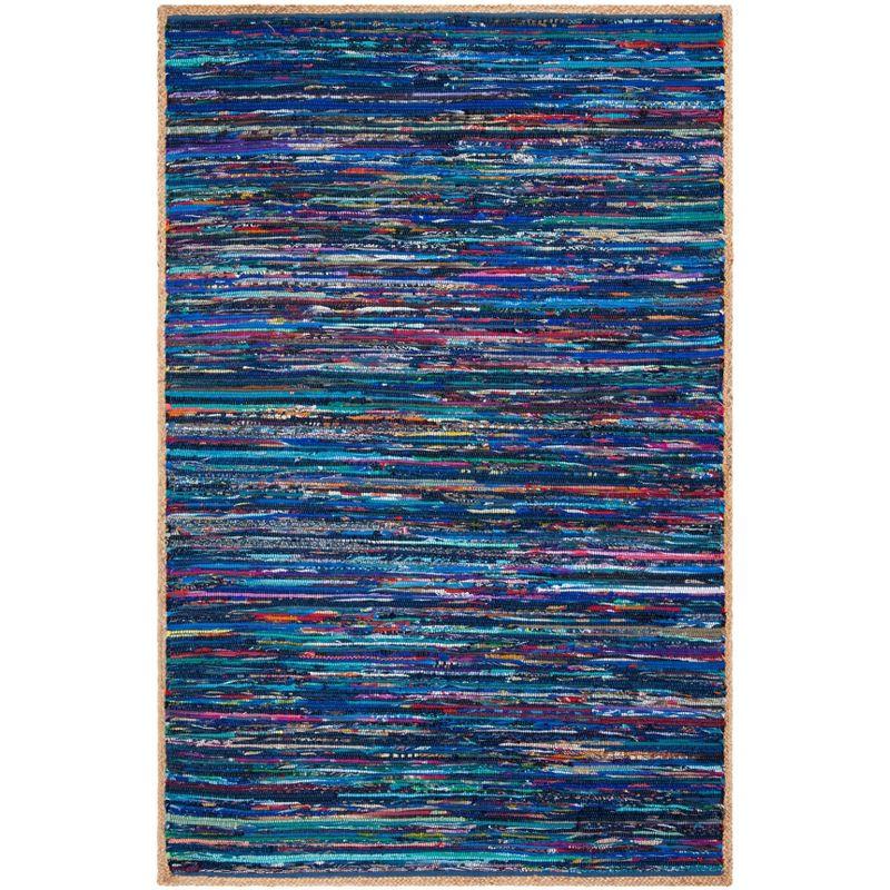 Montauk MTK960 Hand Woven Area Rug - Blue/Natural - 5'x8' - Safavieh.