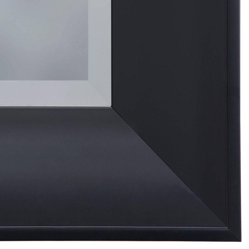 Decorative Wall Mirror with Beveled Edge Black Finish - Yosemite Home Decor: Modern Style, Wall Mount, No Assembly Required