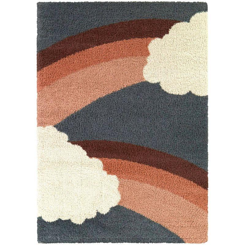 Bella Kids Rainbow Shag Area Rug