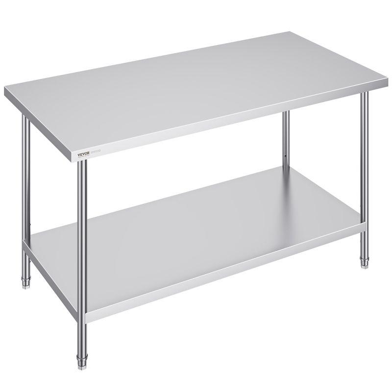 VEVOR VEVOR Stainless Steel 60'' L x 30'' W x 34'' H Work Table